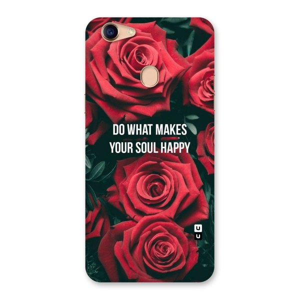 Soul Happy Back Case for Oppo F5 Youth